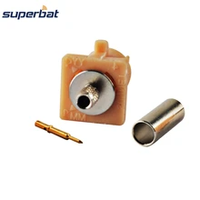 Superbat 10 шт. RF Fakra Соединительный обжим мужской код I-Beige/1001 для Bluetooth для RG316 RG174 LMR100 кабель