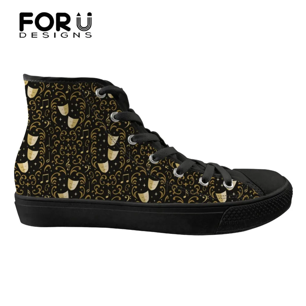 Download FORUDESIGNS Shoes Women Spring Stylish High Top Canvas ...