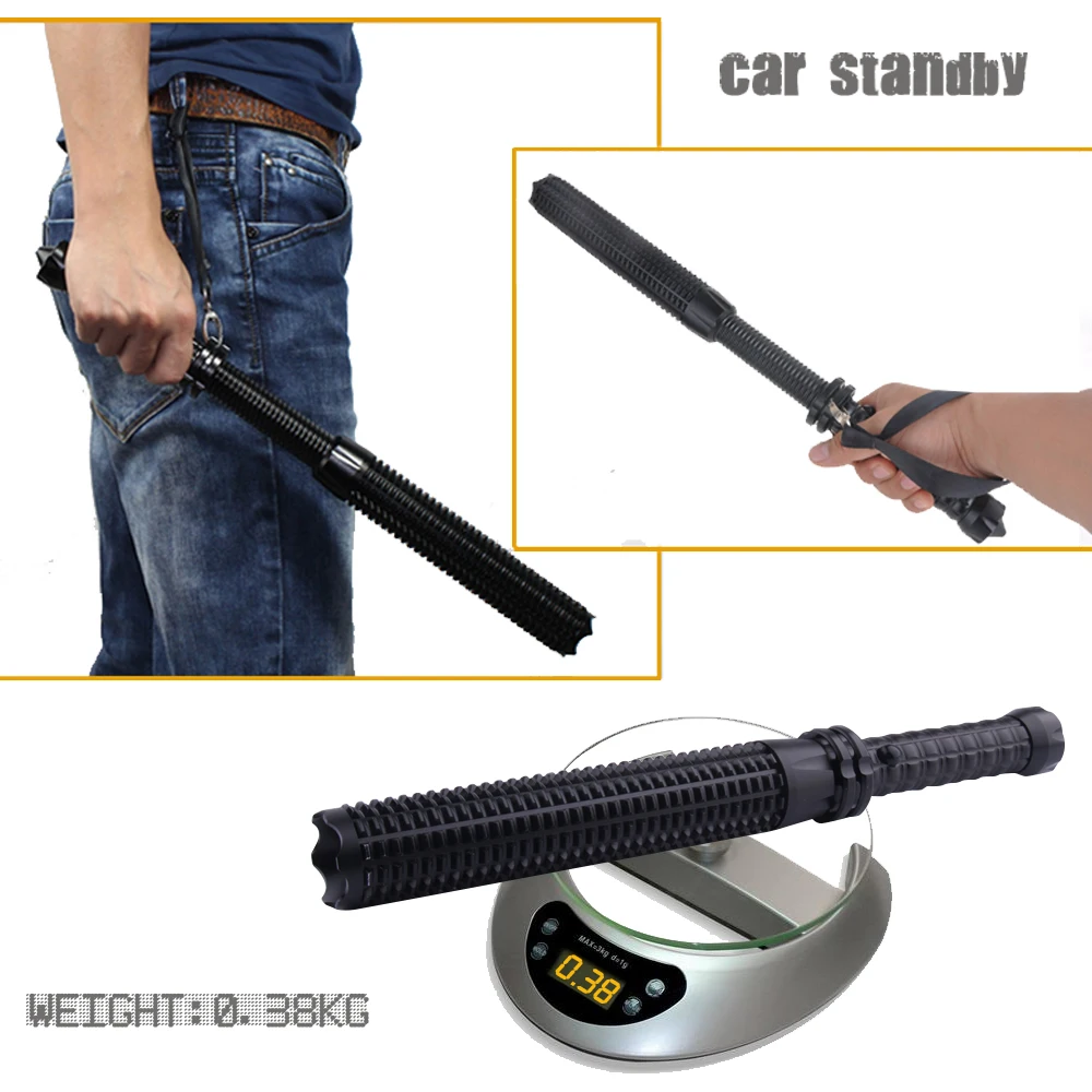 lanterna powerful telescoping led cree xml t6 flashlight tactical torch baton flash light self defense 18650 OR AAA 3000 lumens