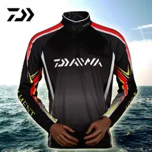 Мужская быстросохнущая дышащая рубашка с воротником-стойкой для рыбалки с длинными рукавами, профессиональная походная велосипедная одежда, Солнцезащитная спортивная одежда