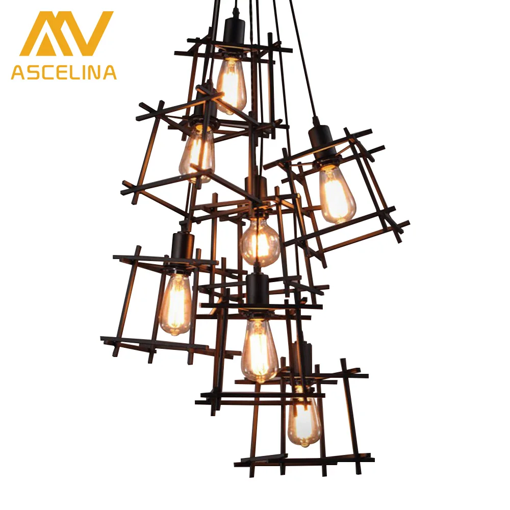 

ASCELINA Nordic Loft Modern Industrial Pendant Light Creative Home lighting Aluminum Hanging Lights E27 Bar Cafe Restaurant