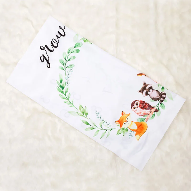 Творческий Одеяло-Ростомер для новорожденных с цветочным рисунком для детей, для маленьких покрывало, реквизит для фотографии супер мягкая пеленка Обёрточная бумага DIY детские коврики для игр