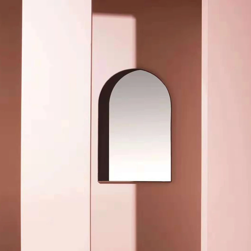 

Modern Classic Fashion Loft New Design Nordic Double Color Decoration Wall mounted Nice Arch Door Style Popular Mirror 1PC