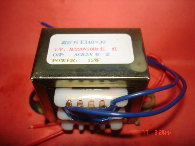 8,5 V 1.75A трансформатор 220V вход 15VA EI48* 30 микроволновый инструмент для электротерапии мультимедийный трансформатор