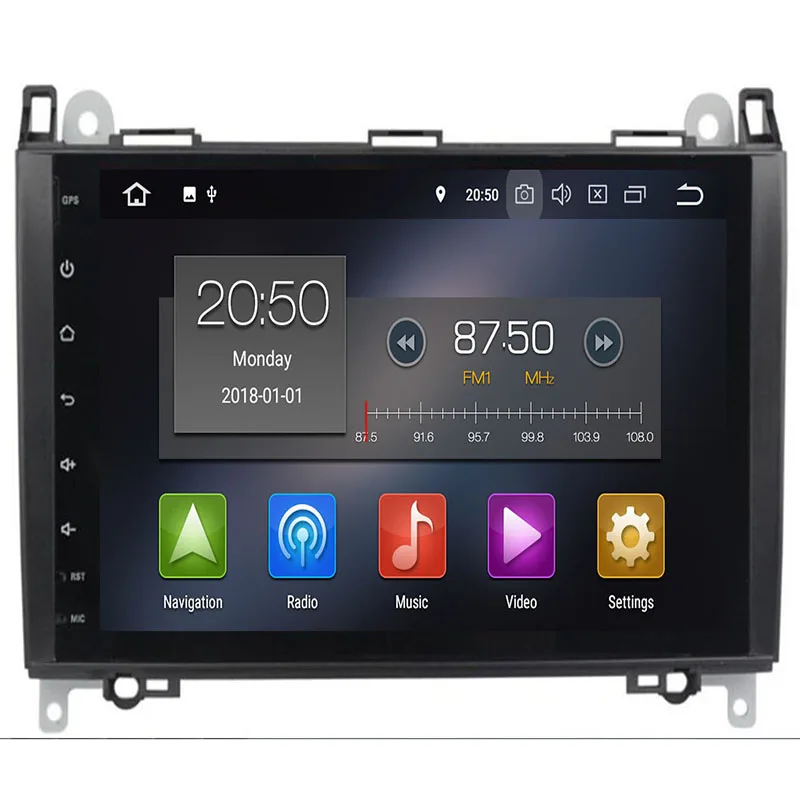 Flash Deal IPS Android 9.0 2G 4 Core 2 Din Car GPS for Benz Sprinter B200 W209 W169 W169 W245 B170 Vito W639 DVD PLAYER stereo radio audio 3