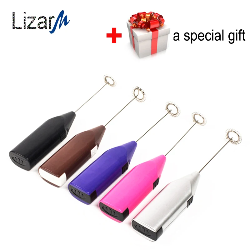 

Electric Mini Handle Egg Beater For Hot Drink Milk Coffee Frother Foamer Whisk Mixer Kitchen Tools for eggs accessories cooking