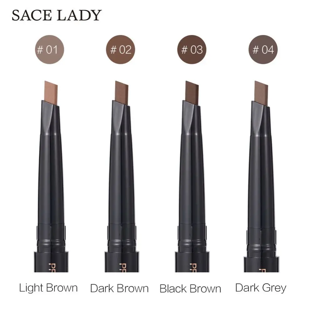 SACE LADY Водонепроницаемый Карандаш для бровей длительный Профессиональный макияж ручка для татуажа бровей четыре цвета черный коричневый карандаш для бровей
