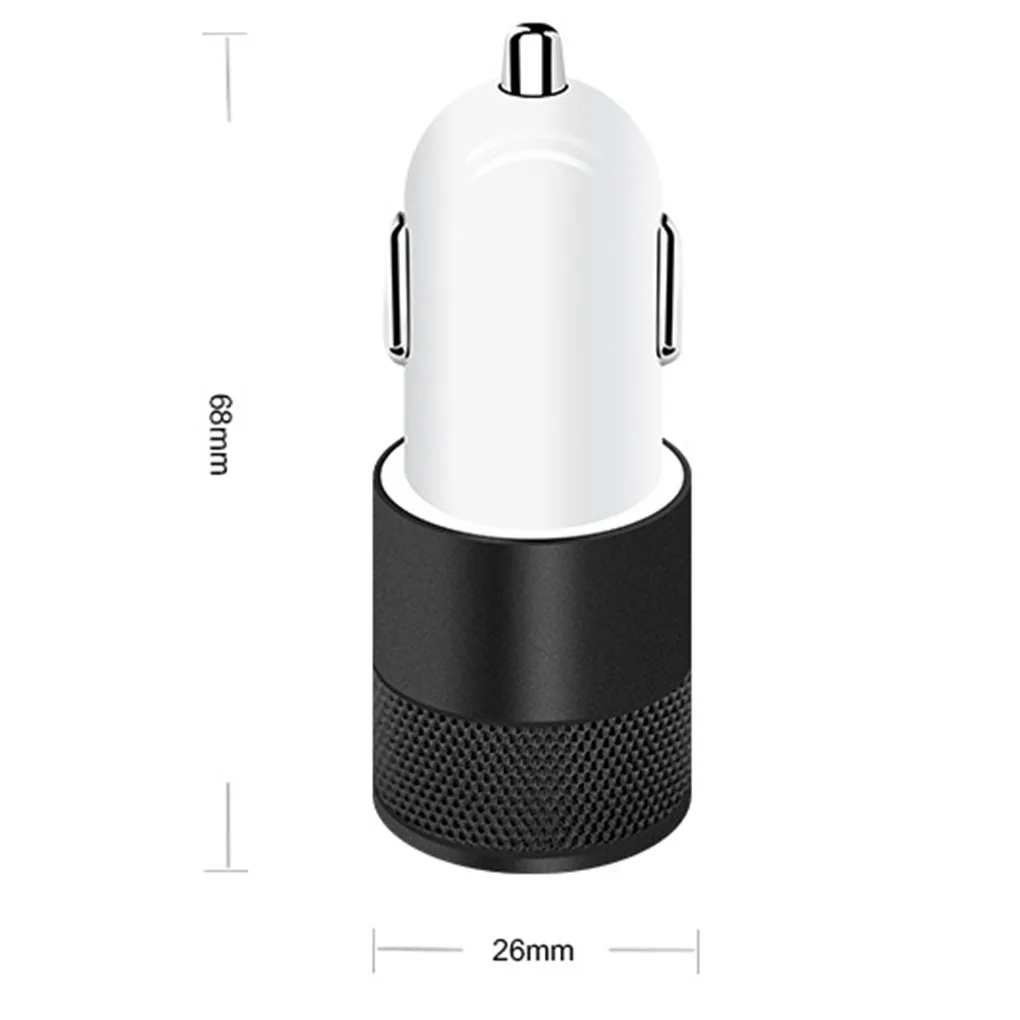 1 قطعة سبائك 2 منافذ USB العالمي ذكي ثنائي USB سيارة شاحن آيفون ل شاحن هاتف محمول يعمل بنظام تشغيل أندرويد