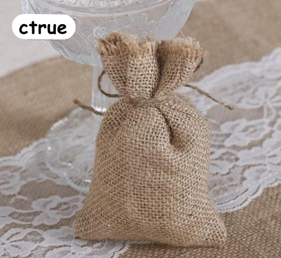 50pcs Lot Hessian Burlap Gift Bag Pack Rustic Wedding Party Favor 50pcs Lot Hessian Burlap Gift Bag Pack Rustic Wedding Party Favor Holder Baby Shower Birthday Anniversary Candy Bags In Wring Supplies