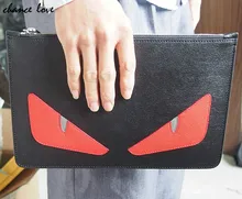 

Chancelove Envelope Evening Clutch Bag Monster Pattern Leather Genuine Women Messenger Bags Purses and Handbags Designer