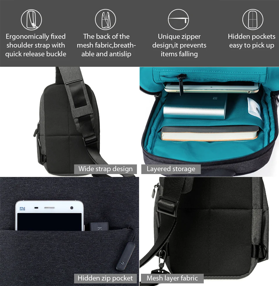 xiaomi sling bag waterproof
