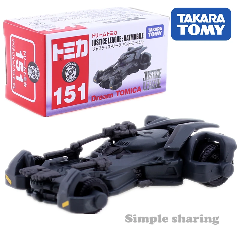 Takara Tomy Dream TOMICA No. 151 Литые металлические мини-модели автомобилей Лиги Hustic Batmobile |