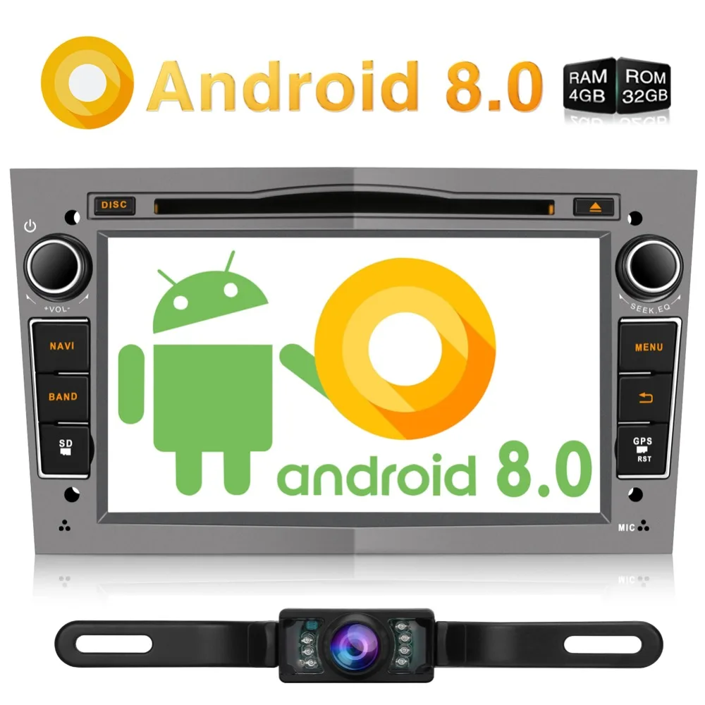 Тыква Восьмиядерный RAM 4G ROM 32G 2 Din 7'ɺndroid 8 0 автомобильный Радио Аудио DVD плеер GPS