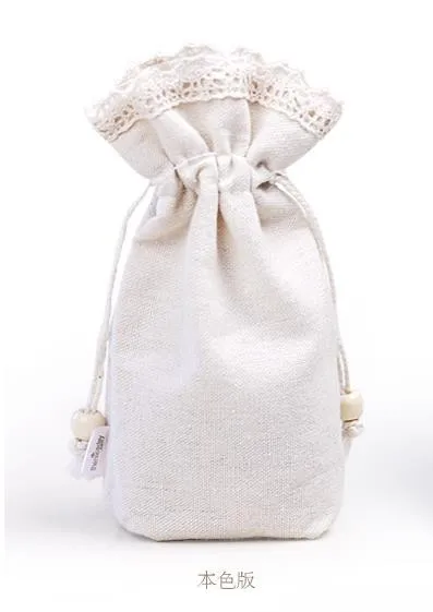 Свадебная кружевная хлопковая Льняная сумка для вечеринки Рождественская