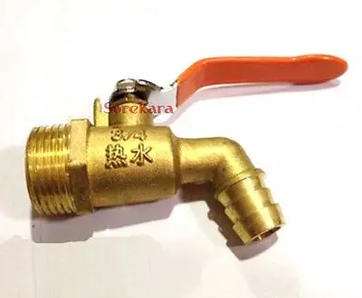 

3/4" BSP Male Thread Connection Type Brass Pipe faucet Hot water tap For tea-furnace Water boiler