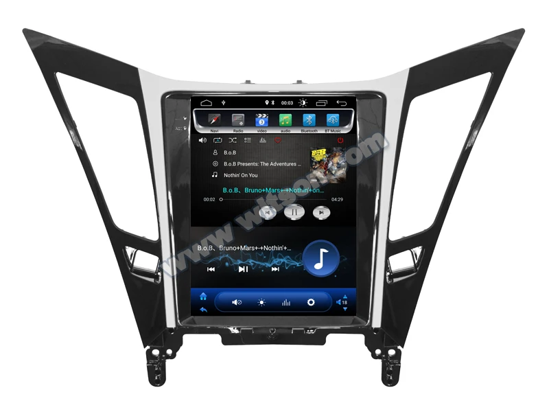WITSON Android 8.1.0 вертикальный экран Автомобильный мультимедийный tesla gps навигатор радио плеер для hyundai SONATA
