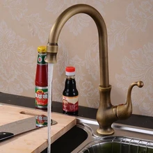 Античная бронзовая отделка 360 градусов Поворотный кран ванная раковина смесительная Ванна и кухня torneiras Винтаж HJ-6000F