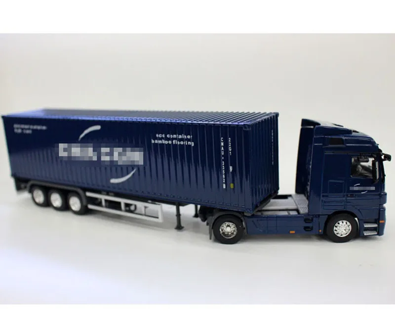 Грузовик контейнер 1:50 соотношение литой металл экспресс Dhl грузовик модель автомобиля Стайлинг транспортер детские рождественские игрушки