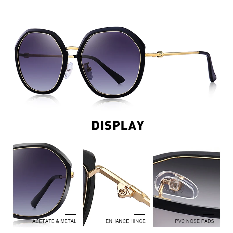 MERRYS дизайнерские женские Модные поляризованные солнцезащитные очки, женские роскошные брендовые трендовые градиентные солнцезащитные очки с защитой от уф400 лучей S6136