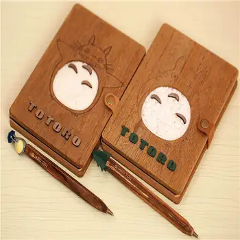 

30PCSCreative Cute Cartoon Planner Notebook Diary Book Wooden Chinchilla School Supplies Gift