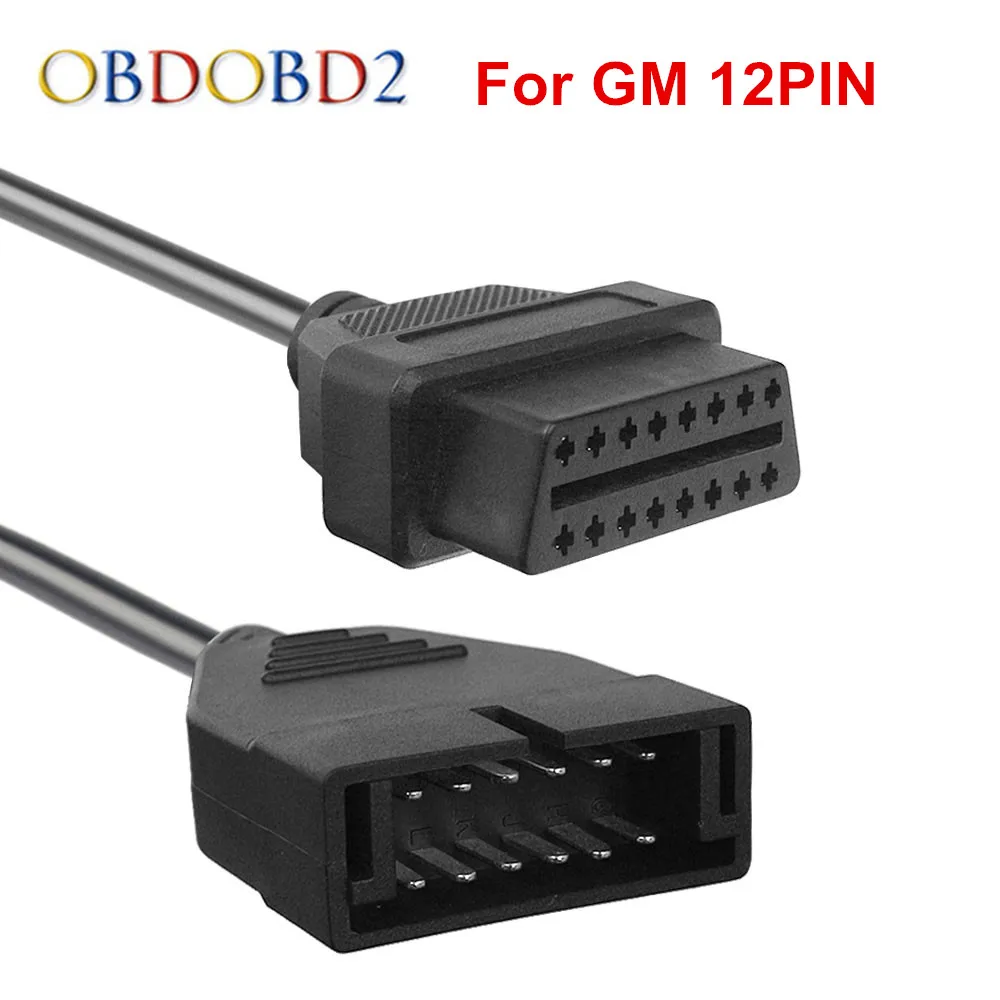 Одежда высшего качества для GM 12 Pin OBD/OBD2 разъем для GM 12PIN адаптер 16pin для автомобилей GM с трех лет Warrtanty - изображение