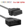 Connecteur OBD/OBD2 12 broches pour GM, qualité supérieure, adaptateur 12 broches à 16 broches pour voitures GM avec trois ans de garantie ► Photo 1/6