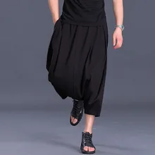 27-44 новая мужская одежда стилист волос GD Мода хип хоп свободные промежности мешковатые брюки шаровары большие размеры костюмы