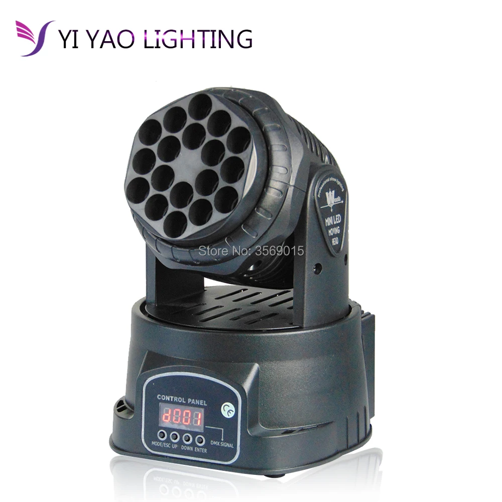 

DMX Beam 13 Channels RGB 18x3w LED Beam moving head light professional Light for DJ Disco Stage lighting