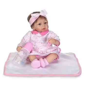 

40CM Soft Silicone Reborn Baby Dolls Girls Princess Bebe Reborn For Kid Child Play House Toy Gifts Bonecas