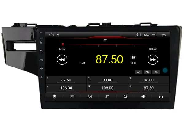 Perfect 64GB rom 8 core Android 8.1.2 car GPS for Honda Fit Jazz 2014 LHD touch screen radio DSP navigation carplay headunits multimedia 3