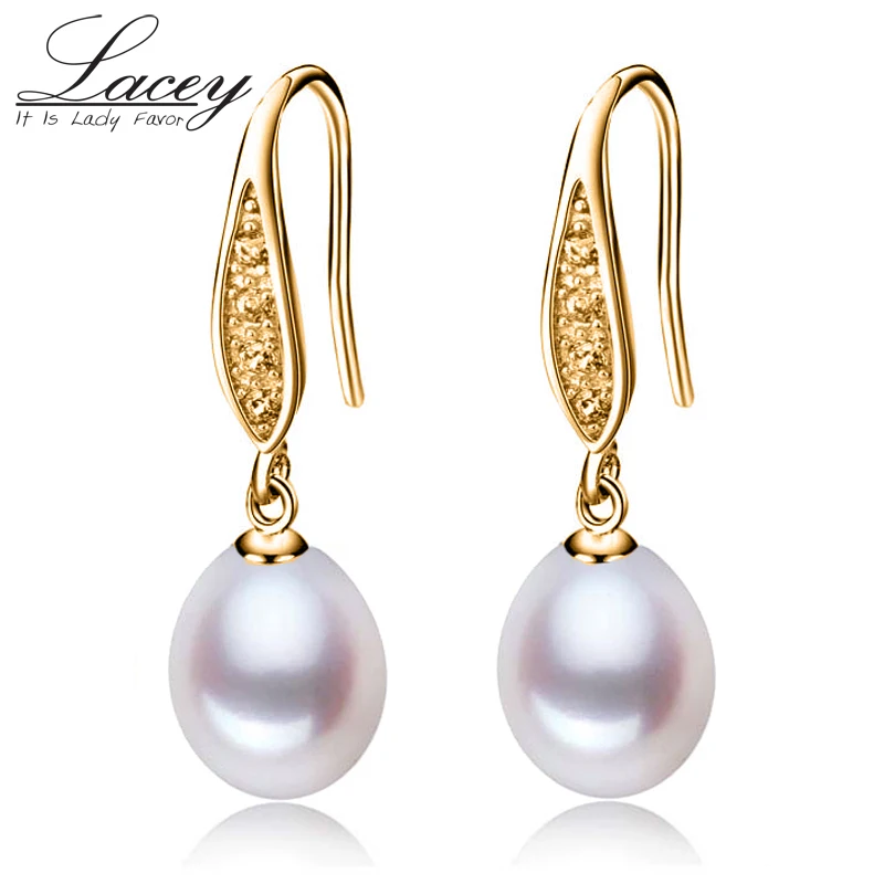 Wedding freshwater pearl font b earring b font jewelry for women genuine natural pearl font b