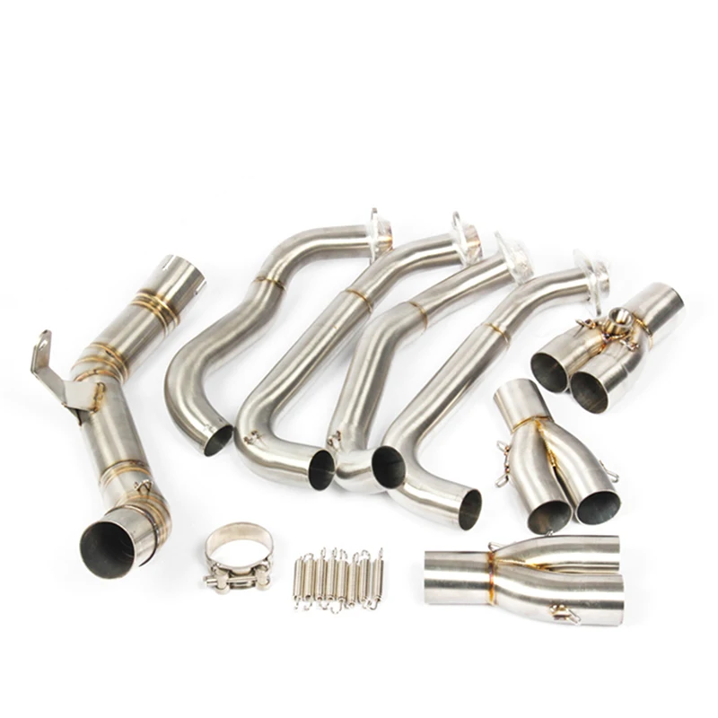 For Kawasaki Z900 Exhaust Pipe Muffler with Stainless Steel/Titanium Alloy Front Middle Set Link Pipe - - Racext 21