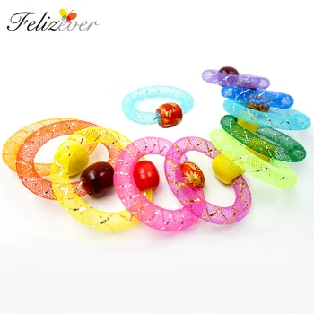 

24PCS Girl's Party Bracelets Kids' Birthday Party Favors Pinata Fillers Kindergarten Kids Gift Jewellery Set