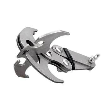 

Climbing Folding Grappling Hook Multifunctional Stainless Steel Gravity Hook Survival Claw Gravity Carabiner For Outdoor Life