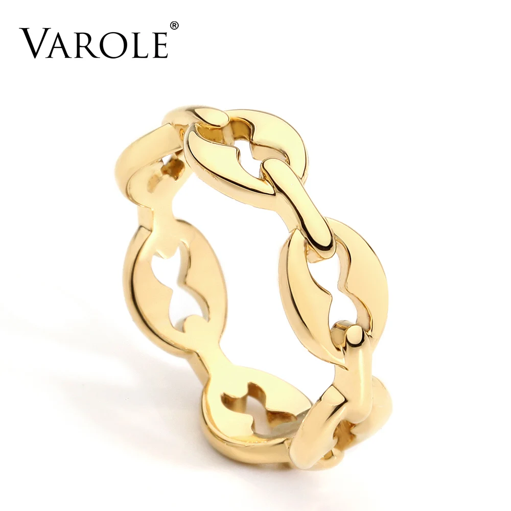 Новинка корейское обручальное кольцо Varole с полым узором для женщин изящное