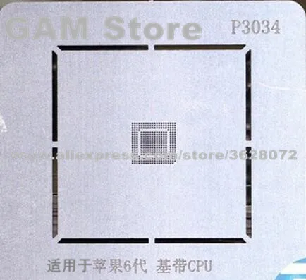

MDM9625 BGA Stencil For iPhone 6 6Plus Baseband CPU IC Reballing Pins BGA Direct Heating Template