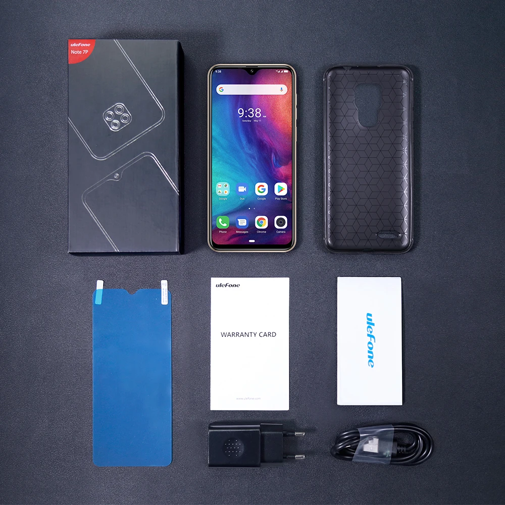 Смартфон Ulefone Note 7 P, Android 9,0, мобильные телефоны, четыре ядра, 3500 мАч, 6,1 дюймов, экран капли воды, 3 Гб+ 32 ГБ, мобильный телефон, разблокировка лица