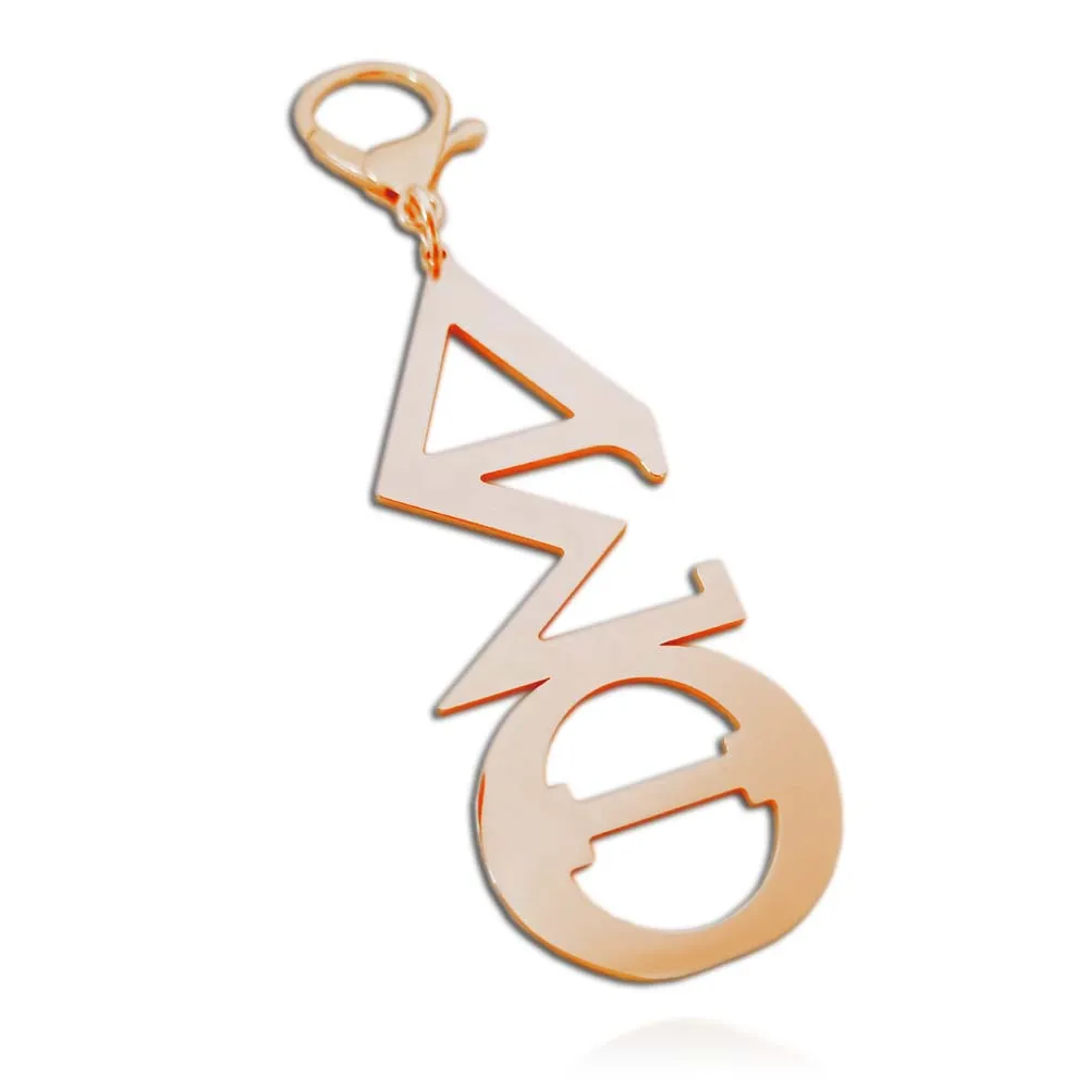 

Topvesko Greek Stainless Steel Letter Key Chains Holder Charms Delta Sigma Theta SORORITY Keyrings Jewelry