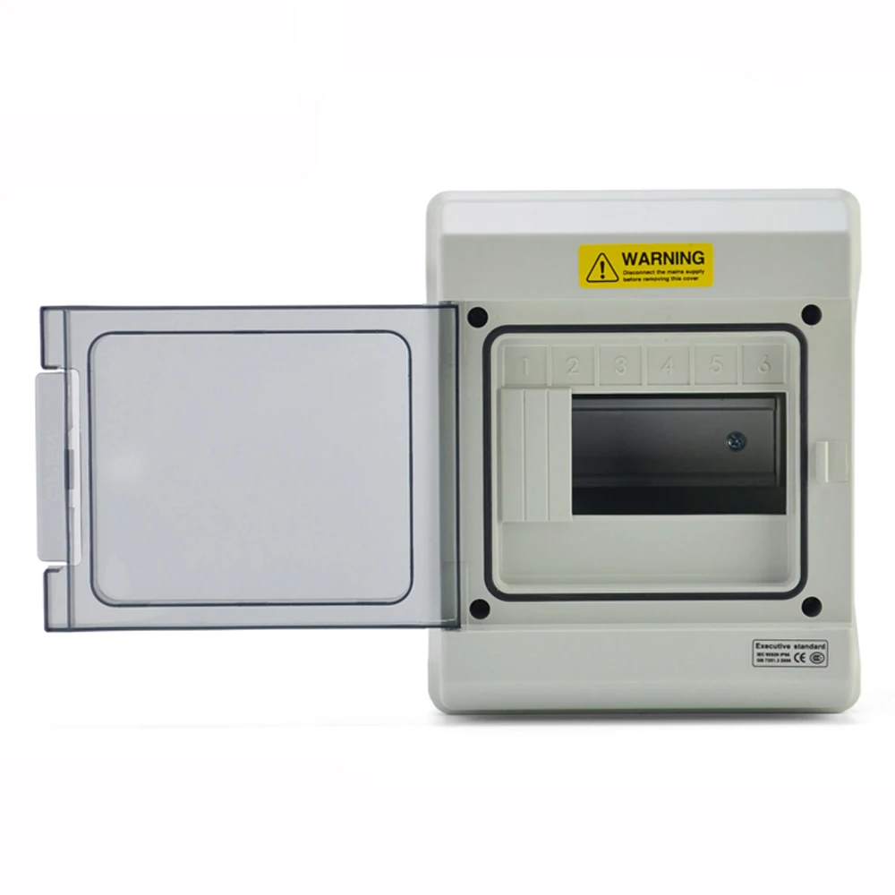 

6 Way Wiring Terminal Blocks IP65 Waterproof Electrical Distribution Enclosure Outdoor Switch Box