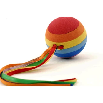 

Rainbow Straps Ball with Ribbons Adorable Cartoon Doll Antenna Ball Aerial Topper Decoration Car Styling Exterior Roof Ornament