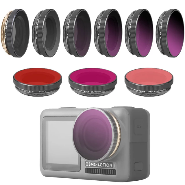 osmo action red filter