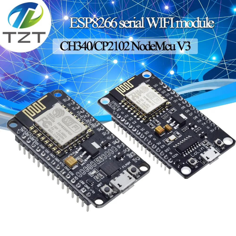 Беспроводной модуль CP2102/CH340 NodeMcu V3 V2 Lua wifi Интернет вещей макетная плата на основе ESP8266 ESP-12F с pcb антенной