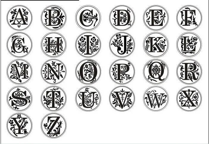 free shipping retail vintage wax stamp sealing wax stamp flower letter designe