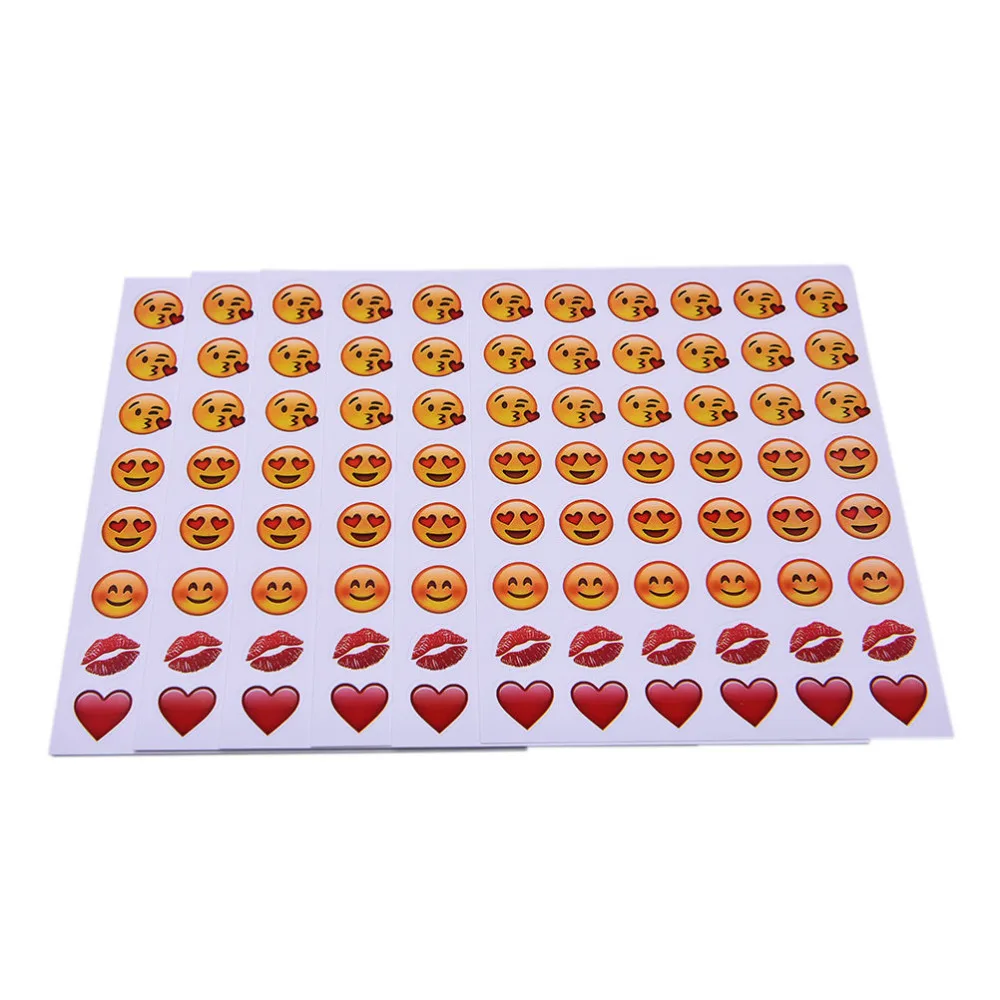 Emoji Funny Stickers For Kids Book Letter Note Stickers Lovely Cut Emoji Smile Sticker Toy Stickers 6 Pcs/set Wholesale On Sale