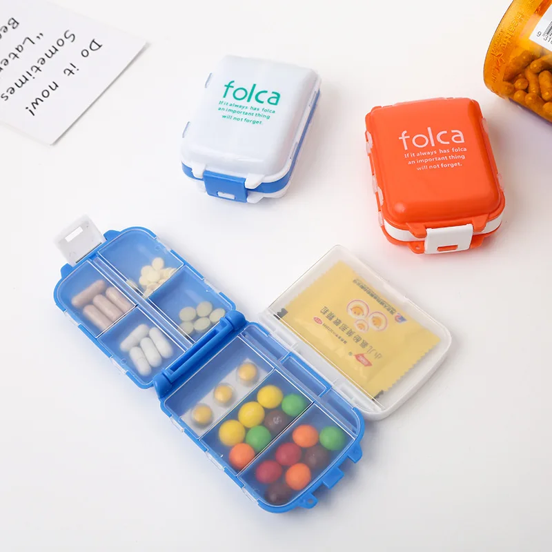 

Three layer eight smaller kit portable week packing boxes with you receive points PCS mini medicine pill box