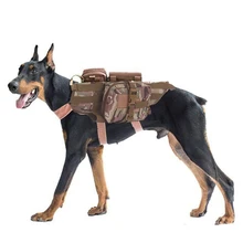 Армейские тактические жилеты для собак военная одежда для собак тренировочная нагрузка "Медвежья" упряжь спецназ тренировочный спасательный Молл жилет жгут