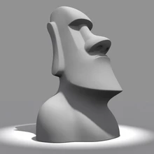 Пасхальный остров Moai Каменная Статуя Скульптура Статуя Модель 3D рельеф модель в STL формате T0006