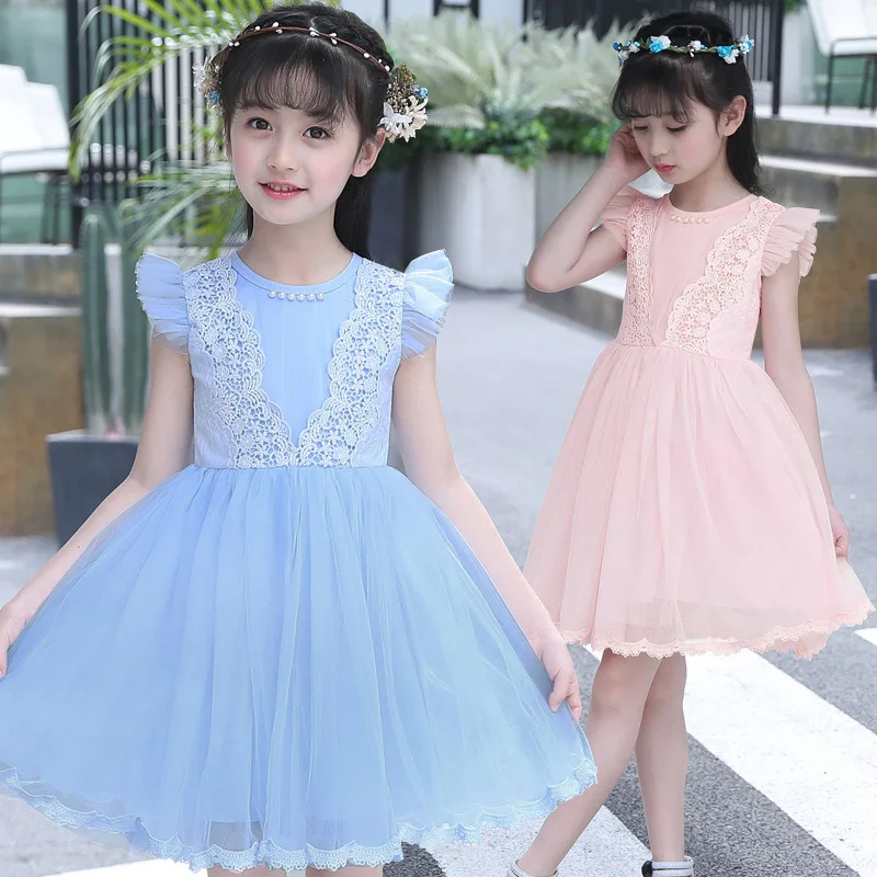 

Children's Day Girls Dress Elegant Pageant Party Dance Flower Ruched Dress Clothes Christmas Costumes for Children Girls 4-10y