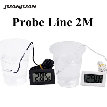 

Digital LCD Temperature Thermometer Probe 2M -50~ +110 Celsius Meter tester for Fish Tank 26%Off