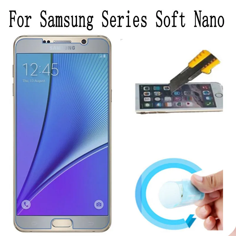 Нано взрывозащищенный мягкий защитный экран для Samsung Galaxy Note4 Note 5 2 3 i9152 i9150 i9200 n7100